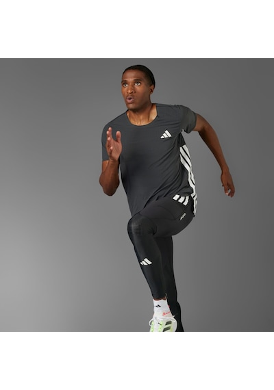 Adidas Jf3473 Adızero Tee M Erkek T-shirt Siyah