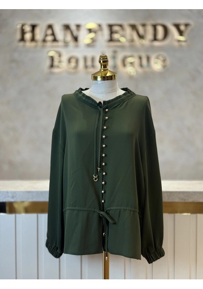 Ghisa Gh-4710t4479-h Haki Renk Tunik Çok Renkli