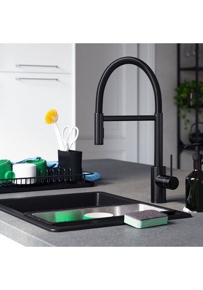 Ikea Sallsjön Eviye Bataryası, Siyah, Spreyli Ve Spiralli