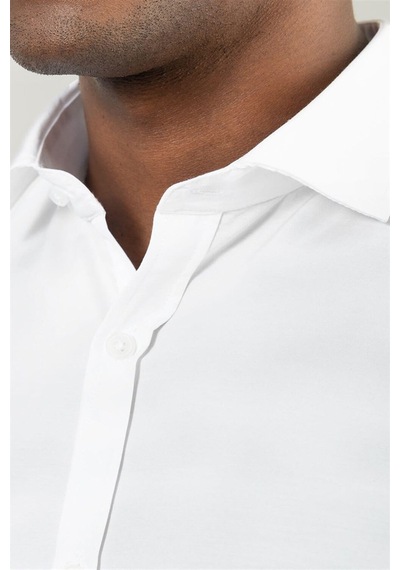 Tudors Slim Fit Dar Kesim Düz Erkek Gömlek-17089 Beyaz Tudors Slim Fit Dar Kesim Düz Erkek Gömlek-17089 Beyaz