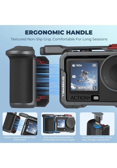 Freewell Djı Osmo Action 6 Creator Pro Cage Siyah