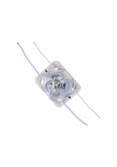 Powermaster Pm-14711 12 Volt 2 Watt Soğuk Beyaz Yanıp Sönen Çakar 4333-3030 Modül Led 43x33x28mm Şeffaf