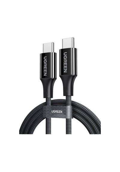 Usb-c 100w 5a Qc Pd Örgülü Hızlı Şarj Kablosu, 1 Metre, Siyah, 65249 Diger