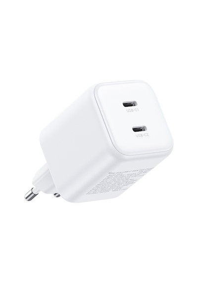 Ugreen 45w Gan Hızlı Şarj Cihazı Type-c Qc Pd 2xusb-c, Beyaz, 65154