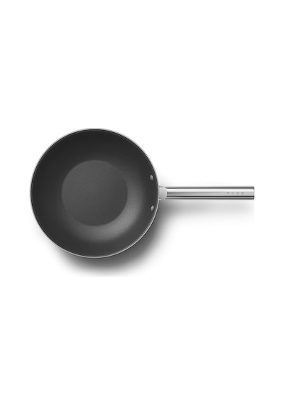 Smeg Cookware 50's Style Krem Wok Tava 30 CM Krem