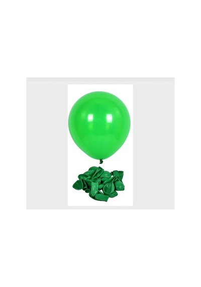 Yeşil Balon Pastel 10 Adet 12 İnç Yeşil Yeşil