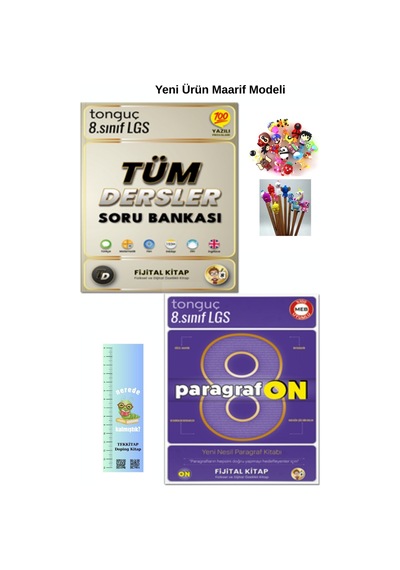 Tonguç 8. Sınıf Fijital Tüm Dersler Sb-paragrafon Sb. 2 Li Kitap Tırtıl A. +kalem B. Yeni Ürün