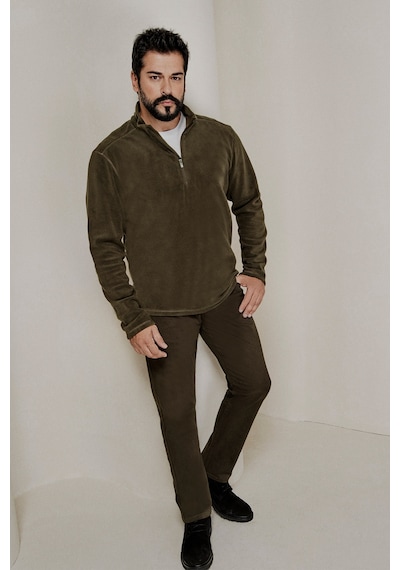 Ac&Co / Altınyıldız Classics Slim Fit Dar Kesim Pamuklu Esnek Chino Erkek Pantolon - Haki