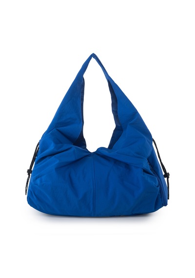 İcone Bag Icone Pliseli Fermuarlı Yoga Çantası, Fitness Çantası, Gym Heybe Görünümlü Pliseli Spor Çantası Saks