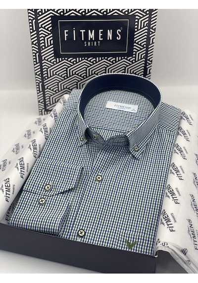 Slim Fit Uzun Kol Saten Hediye Kutulu Kolay Ütülenebilir Erkek Gömlek Fs-002968 - Beyaz-2070