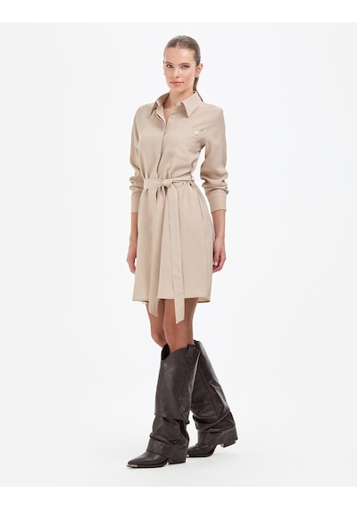 Pierre Cardin Kadın Vizon Elbise Dokuma 50318196-vr052 Vizon