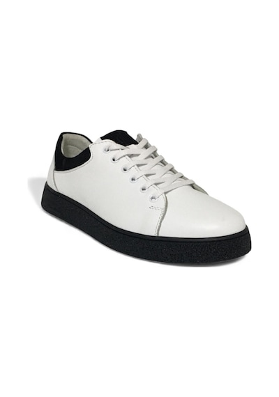 Catelli %100 Deri Ortopedik Erkek Rahat Günlük Sneaker Mevsimlik Taraftar Ayakkabı 40-44 Siyah Beyaz Catelli %100 Deri Ortopedik Erkek Rahat Günlük Sneaker Mevsimlik Taraftar Ayakkabı 40-44 Siyah Beyaz