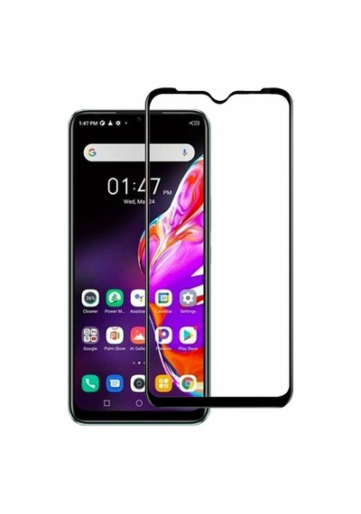Forzacase Infinix Hot 10t İle Uyumlu Çerçeveli Tam Kaplayan Temperli Ekran Koruyucu - Fc003