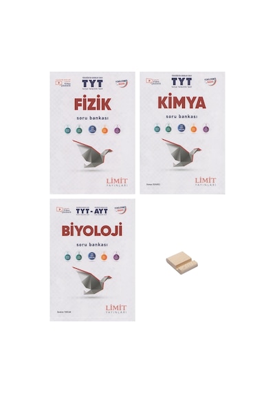 Limit Tyt Fizik Kimya Ve Biyoloji Soru Bankası 3lü Set + Telefon Standı