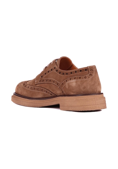 Shoetyle - Taba Hakiki Deri Bağcıklı Erkek Ayakkabı 666-3951-1237 Taba