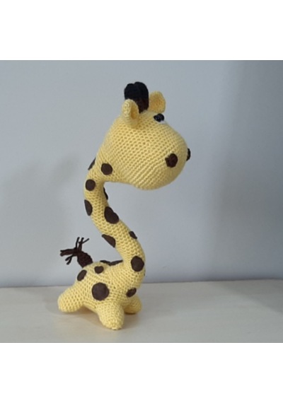 Amigurumi Örgü Oyuncak Zürafaa Sarı 30 Cm