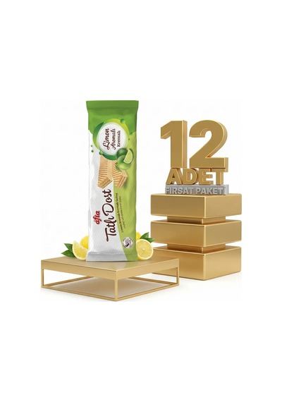 Afia Tatlı Dost Limon Kremalı Gofret 12x140 Gr