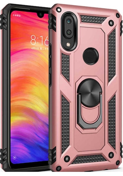 Huawei Y7 Prime 2019 Kılıf Zore Vega Kapak Rose Gold