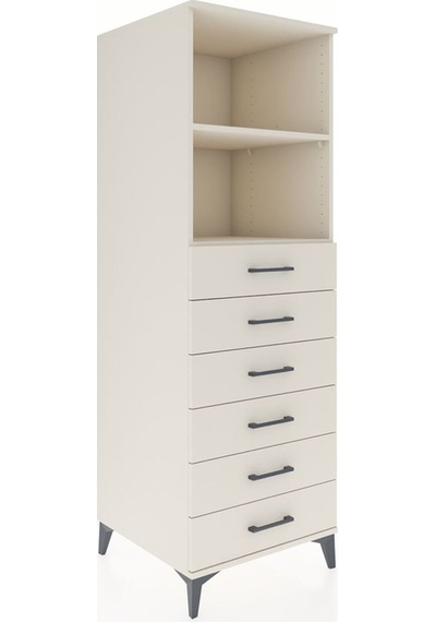 Kronos Dolap 2 Raflı 6 Çekmeceli 60x59x182 Aytaşı-aytaşı Aytaşı