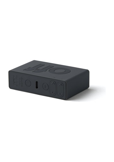 Lexon Flip Mini Şarj Edilebilir Alarm Saat Koyu Gri
