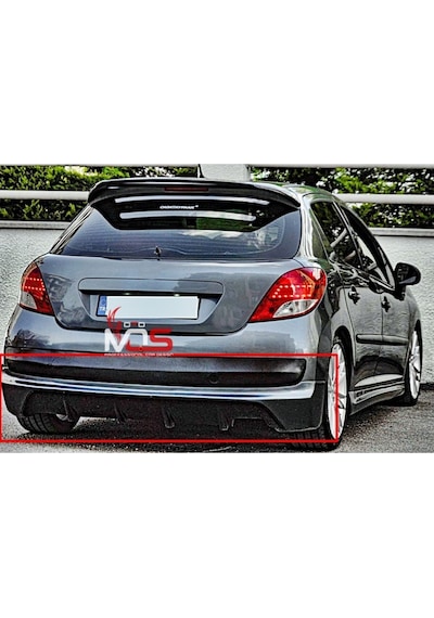 Peugeot 207 Arka Tampon Eki Karlık Fiberglass Boyasız