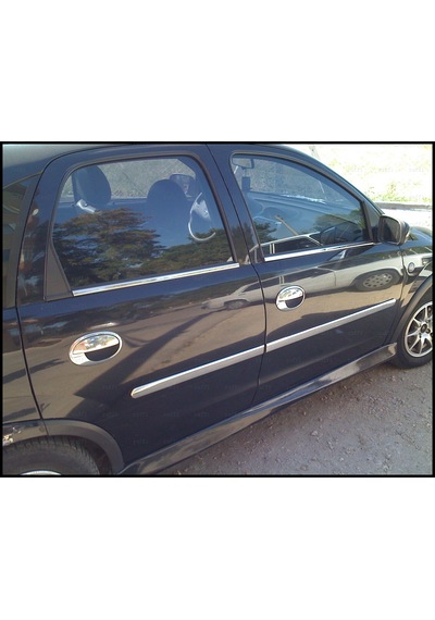 Opel Corsa C Krom Kapı Kolu Çerçeve 4 Kapı 2000-2007 P. Çelik