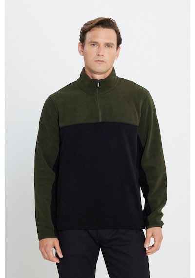 AC&Co / Altınyıldız Classics Erkek HAKI-SIYAH Anti-Pilling Tüylenme Yapmayan Standart Fit Bato Yaka İçi Polarlı Polar Sweatshirt 4A5221100015HSYXL AC&Co / Altınyıldız Classics Erkek HAKI-SIYAH Anti-Pilling Tüylenme Yapmayan Standart Fit Bato Yaka İçi Polarlı Polar Sweatshirt 4A5221100015HSYXL