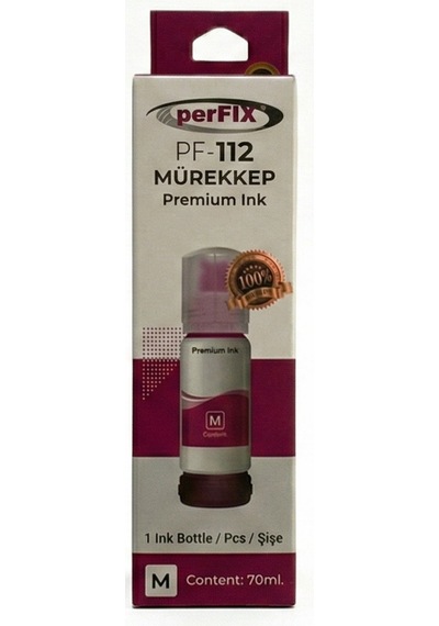 Perfıx Pf T112m Kırmızı Şişeli Mürekkep 70 Ml
