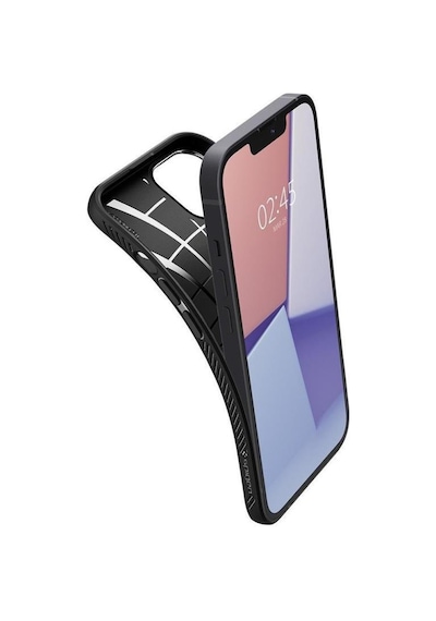 Spigen Apple Uyumlu iPhone 13 İle  Kılıf Liquid Air Matte Black Siyah
