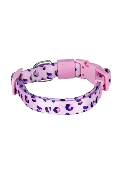 Swissplus Urban Paws Pink Leo Recycled Köpek Tasması - 15 Mm Beyaz - Pembe