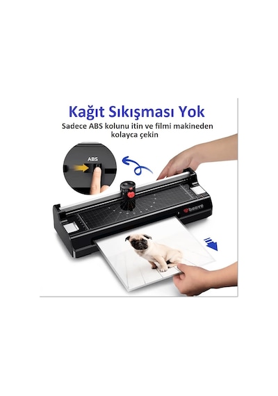 Baove OCW280 Laminasyon Makinesi - A4, A5, A6 - Laminasyon Kaplama ve Kağıt Kesme Makinesi