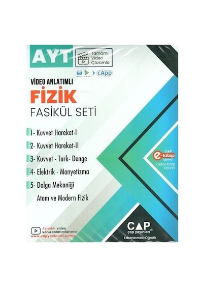 Çap Yayınları Ayt Fizik Fasikül Seti