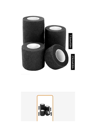 7.5 Cm X 4.5 Mt Siyah Renk Coban Bandajı 2 Adet