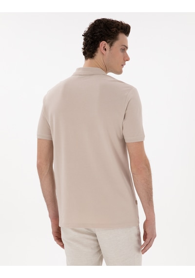 Pierre Cardin Erkek Taş Tişört Basic 50306552-vr049 Taş