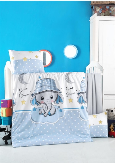 Komfort Home Bebek Nevresim Takımı Pamuk / Elephant