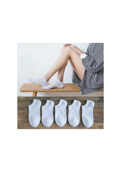 Worthy Socks 4'lü Koton Beyaz Bilek Çorap