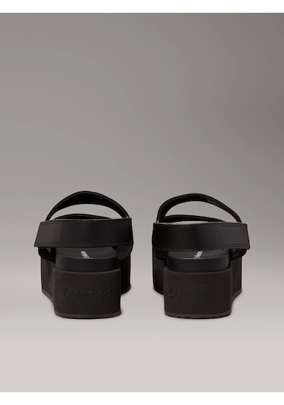 Calvin Klein Flatform Sandal Slıng In Siyah