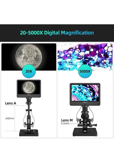 Andonstar Ad269s 5 Lens + Endoscope Hdmı Uhd 2160p Dijital Mikroskop