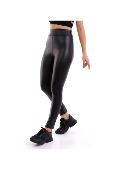 Winmoda34 Içi Kürklü Deri Tayt Siyah