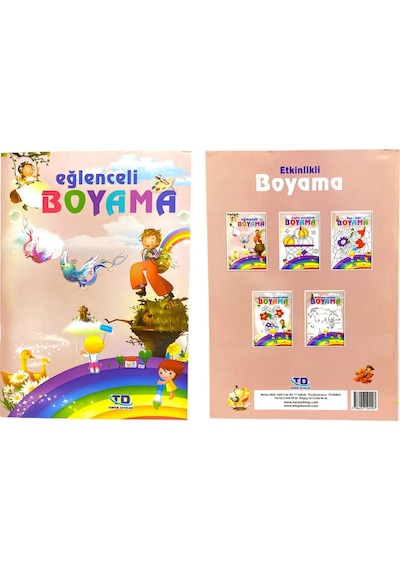 Etkinlikli Boyama Kitapları 5'li Etkinlik İle Boya