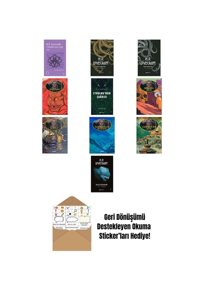 H.p Lovecraft 10 Kitap Set + Okuma Sticker'ları