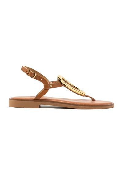 3 Nude Sandalet Kadın 22035 Myconian 2025 Greek Sandal 3 Nude