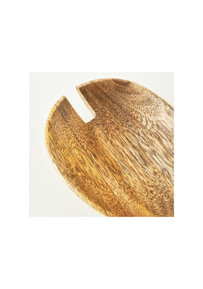 Bella Maison Varna Salata Servis Seti Naturel 22x8 Cm Kahverengi