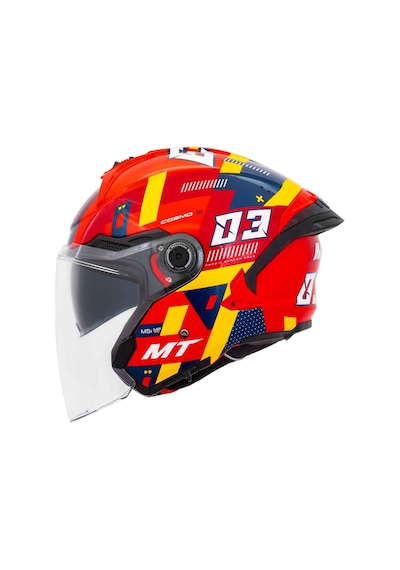 Mt Cosmo Sv Sergio Garcia E5 Parlak Açık Kask Kırmızı