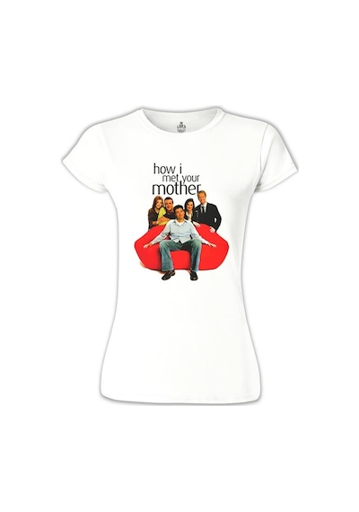 How I Met Your Mother Beyaz Kadın Tshirt 001