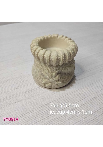 Yy0914 Örgü Çuval Mumluk Silikon Kalıp