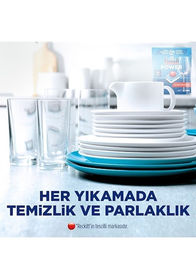 Finish Power Hepsi Bir Arada 100 Tablet Bulaşık Makinesi Deterjan
