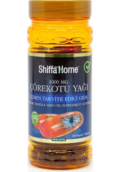 Çörekotu Yağı Softjel 100 Kapsül 1000 MG Shiffa Home