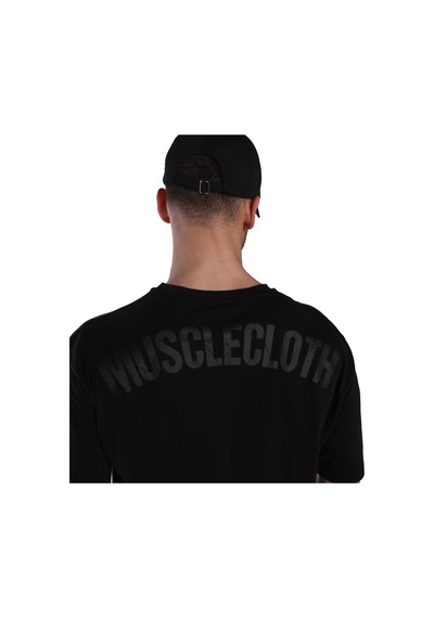 Musclecloth Washed Oversize T-Shirt Siyah