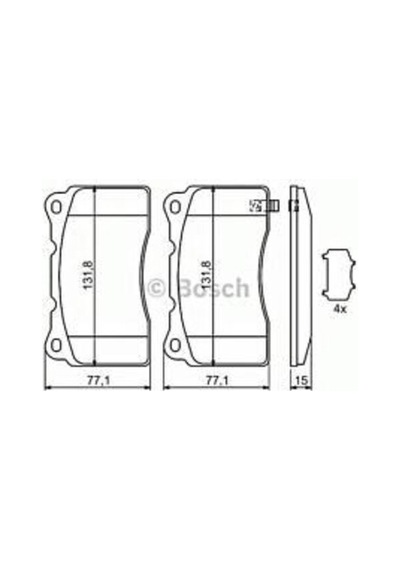 Bosch 0986494395 Ön Balata Astra J 12 Insignia 08 Lancer Vı 2.0 Evo Vııı 98 08 Saab 9.5 10 Impreza 2.5 05 26296-fe042